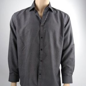 Mario Masotti Diamond Print Dress Shirt 16-16 1/2